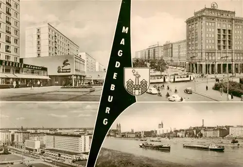 AK / Ansichtskarte 73914770 Magdeburg Karl Marx Strasse Wilhelm Pieck Allee Interhotel International Die Elbe