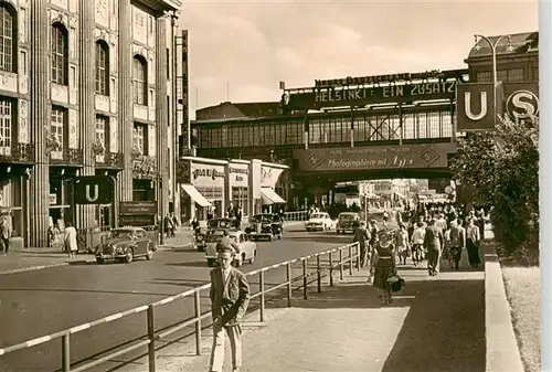 AK / Ansichtskarte  Berlin Am Bahnhof Friedrichstrasse