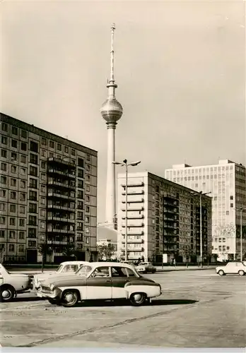 AK / Ansichtskarte  Berlin Karl Marx Allee mit Fernsehturm