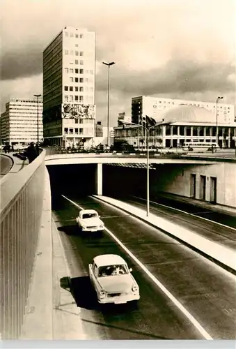 AK / Ansichtskarte  Berlin Autotunnel und Haus des Lehrers am Alexanderplatz