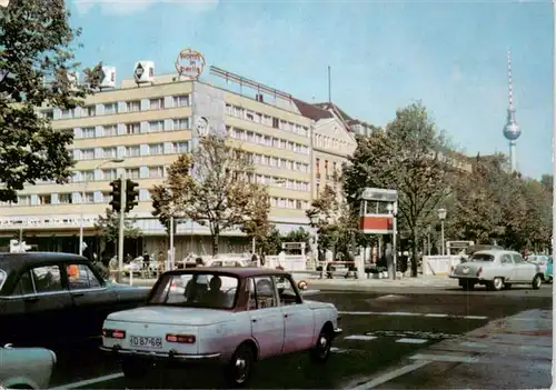 AK / Ansichtskarte  Berlin Interhotel Unter den Linden mit Fernseh und UKW Turm