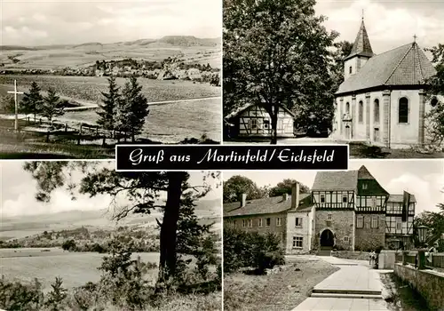 AK / Ansichtskarte  Martinfeld Panorama Kirche Schloss