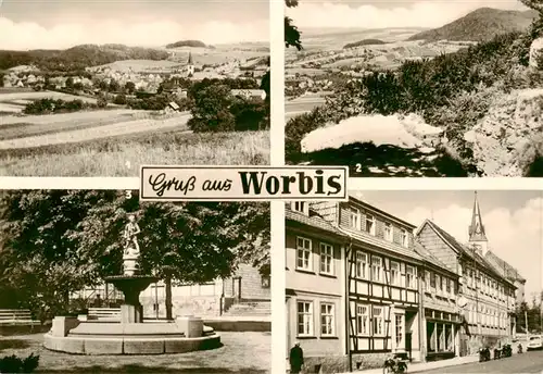 AK / Ansichtskarte  Worbis_Eichsfeld Panorama Blick von Kanstein Krengeljaeger Ernst Thaelmann Strasse