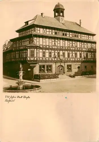 AK / Ansichtskarte  Vacha Rathaus Brunnen