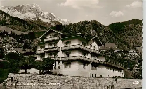 AK / Ansichtskarte  Berchtesgaden Hotel Bavaria mit dem Untersberg