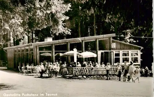 AK / Ansichtskarte  Koenigstein__Taunus Gaststaette Fuchstanz Terrasse