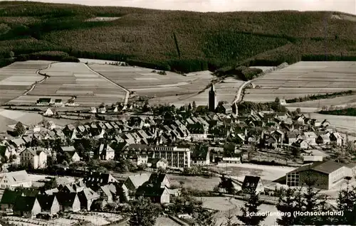 AK / Ansichtskarte  Schmallenberg Restauration Stadthalle Panorama