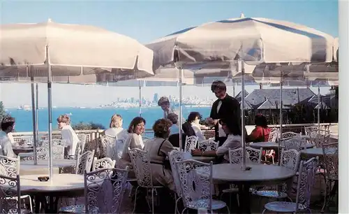 AK / Ansichtskarte  Sausalito_California_USA The Continental Alta Mira Hotel Terrasse