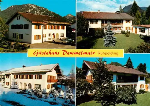 AK / Ansichtskarte 73915044 Ruhpolding Gaestehaus Demmelmair Teilansichten