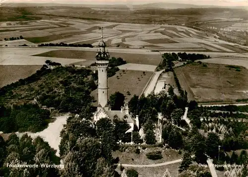 AK / Ansichtskarte  Wuerzburg_Bayern Gaststaette Frankenhoehe Aussichtsturm Fliegeraufnahme