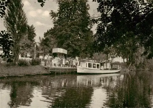 AK / Ansichtskarte  Bad_Kissingen Bootsanlegestelle am Rosengarten