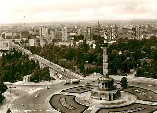 AK / Ansichtskarte  Berlin Siegessaeule und Hansaviertel