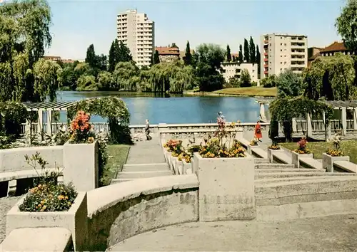 AK / Ansichtskarte  Berlin Lietzensee mit Hochhaus