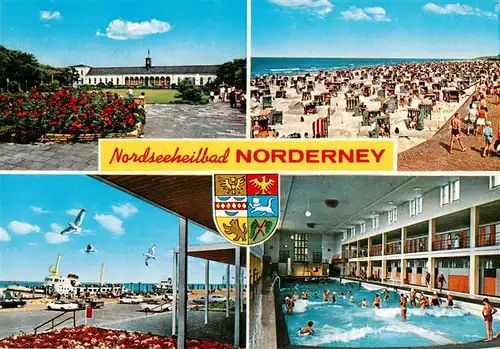 AK / Ansichtskarte  Norderney_Nordseebad Hotel Strandpartie Anleger Wellenbad