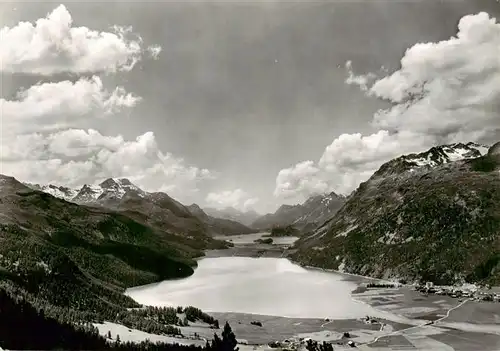 AK / Ansichtskarte  Silvaplana_GR mit Silsersee im Oberengadin