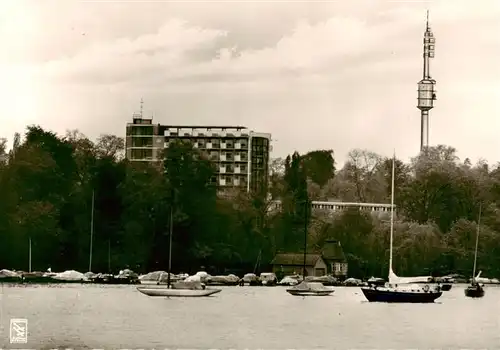 AK / Ansichtskarte  Berlin Kurhaus Wannsee mit Fernmeldeturm Schaeferberg