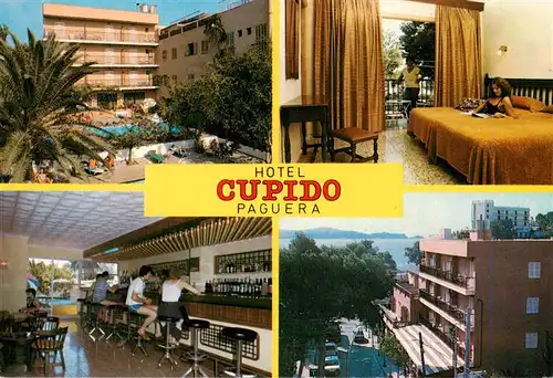 AK / Ansichtskarte 73915186 Paguera_Mallorca_Islas_Baleares_ES Hotel Cupido Gastraum Bar Zimmer Pool