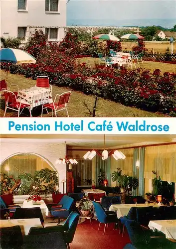 AK / Ansichtskarte 73915236 Bad_Oeynhausen Pension Hotel Cafe Waldrose Gastraum