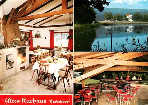 AK / Ansichtskarte 73915244 Trabelsdorf Pension Zum Alten Kurhaus Gastraum Terrasse