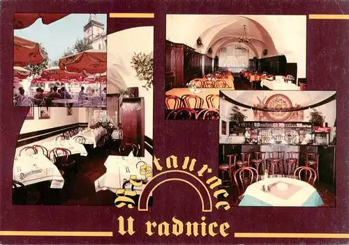 AK / Ansichtskarte 73915267 Praha_Prahy_Prague Restaurace U radnice Gastraeume