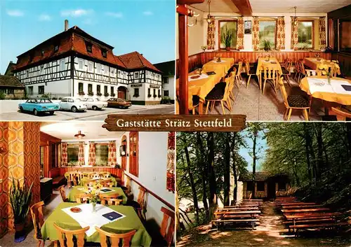 AK / Ansichtskarte  Stettfeld Gaststaette Straetz Gastraeume Freiterrasse