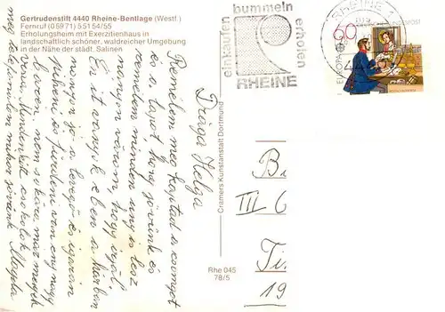AK / Ansichtskarte  Bentlage_Rheine Gertraudenstift