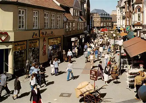 AK / Ansichtskarte 73915293 Bergedorf__Hamburg Fussgaenger Einkaufsstrasse Sachsentor