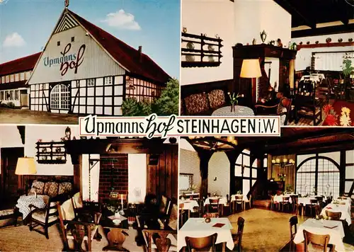 AK / Ansichtskarte 73915311 Steinhagen_Westfalen Hotel Restaurant Upmanns Hof Gastraeume