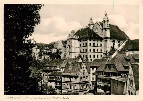 AK / Ansichtskarte 73915318 Landsberg_Lech_Bayern Heiligengeist Spital und Malteserkirche