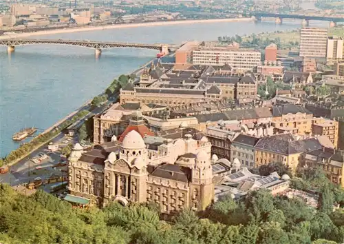 AK / Ansichtskarte  Budapest_HU Ansicht mit dem Hotel Gellert 