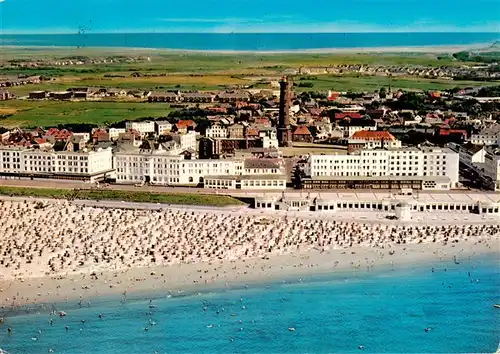 AK / Ansichtskarte 73915400 Borkum_Nordseebad Fliegeraufnahme