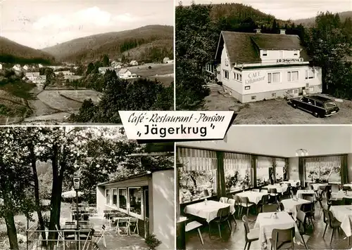 AK / Ansichtskarte  Stryck Cafe Restaurant Pension Jaegerkrug Gastraeume Terrasse