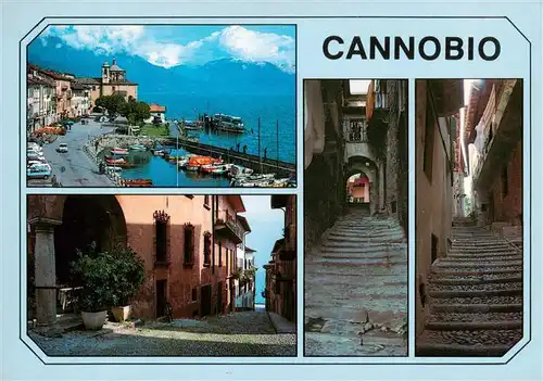 AK / Ansichtskarte  Cannobio_Lago_Maggiore_IT Hafenpartie Gassen Motive