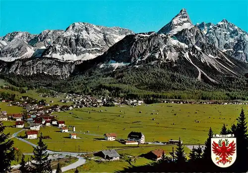 AK / Ansichtskarte  Ehrwald_Tirol_AT Fliegeraufnahme mit Mieminger Gebirge