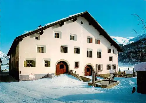 AK / Ansichtskarte  Zuoz_GR Engadiner Haus