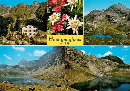 AK / Ansichtskarte  Texelgruppe_Dolomiti_IT Hochganghaus Roetl Spitze Langsee mit Tschigat Gruensee