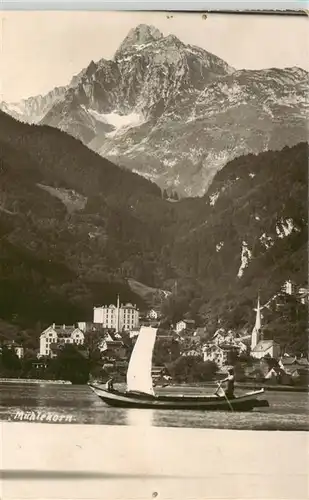 AK / Ansichtskarte  Muehlehorn_Walensee_GL Ansicht vom See aus Alpen