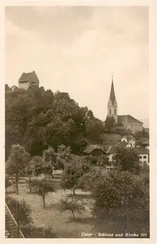 AK / Ansichtskarte  Uster_ZH Schloss und Kirche