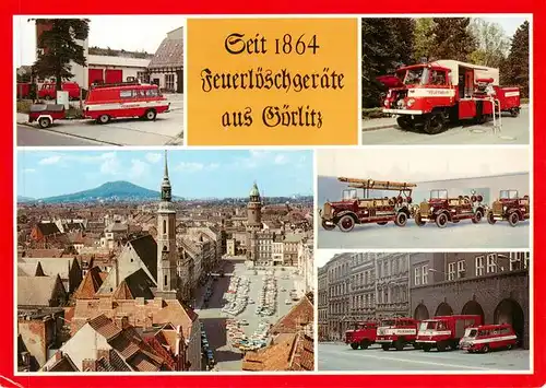 AK / Ansichtskarte  Feuerwehr_Fire-Brigade_Pompiers_Bomberos Feuerloeschgeraete aus Goerlitz 