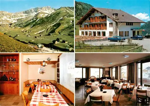 AK / Ansichtskarte 73915596 Malbun_Triesenberg_Liechtenstein Hotel Galina Gastraeume Panorama