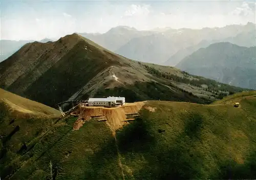 AK / Ansichtskarte  Riezlern_Kleinwalsertal_Vorarlberg Kanzelwandbahn Bergstation mit Fellhorn und Nebelhorn Fliegeraufnahme