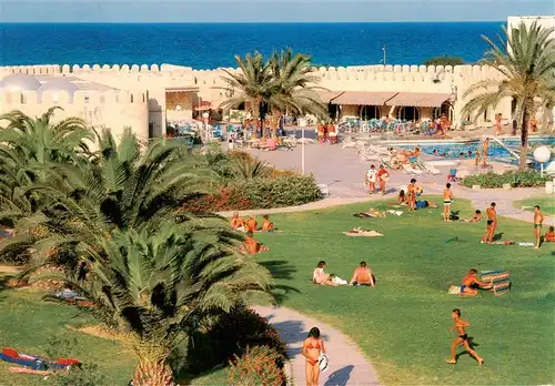 AK / Ansichtskarte 73915614 Sousse_Tunesie Hotel Tour Khalef Liegewiese Freibad