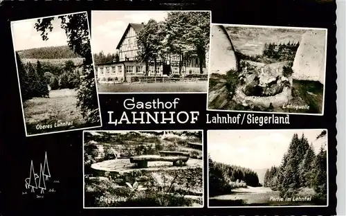 AK / Ansichtskarte 73915694 Lahnhof Gasthof Lahnhof Oberes Lahntal Lahnquelle Siegquelle Lahntalpartie