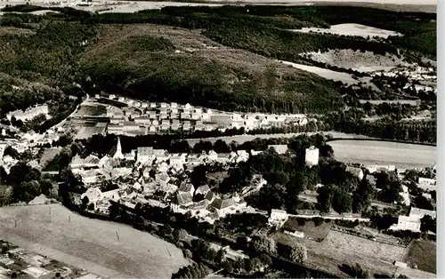 AK / Ansichtskarte  Pappenheim_Mittelfranken Burg mit Siedlung Fliegeraufnahme