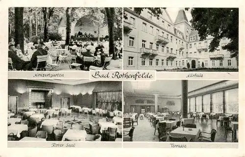 AK / Ansichtskarte  Bad_Rothenfelde Konzertgarten Kurhaus Roter Saal Terrasse