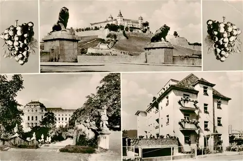 AK / Ansichtskarte  Wuerzburg_Bayern Hotel garni Groene