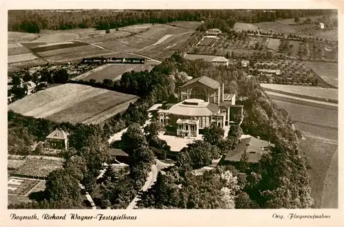 AK / Ansichtskarte  Bayreuth Wagner Festspielhaus Fliegeraufnahme