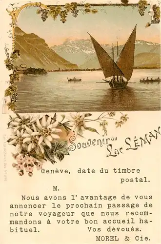 AK / Ansichtskarte  Geneve_GE Lac Leman Panorama