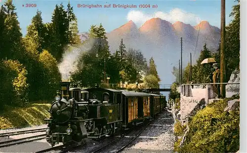 AK / Ansichtskarte  Bruenigbahn_Bruenig_OW auf Bruenigkulm