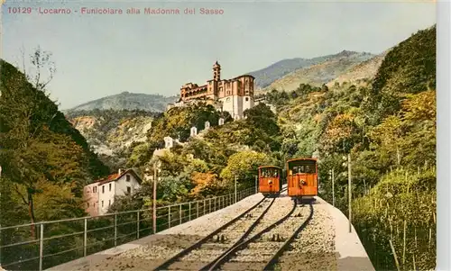 AK / Ansichtskarte  Locarno_Lago_Maggiore_TI Funicolare alla Madonna del Sasso